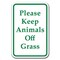Signmission 18 in Height, 0.12 in Width, Aluminum, 12" x 18", A-1218 Keep Off Grass - Anima A-1218 Keep Off Grass - Anima - alternate 1